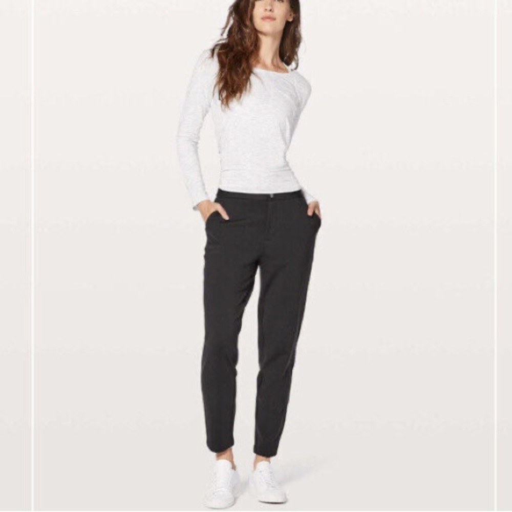 Lululemon Black High Rise Work Trouser